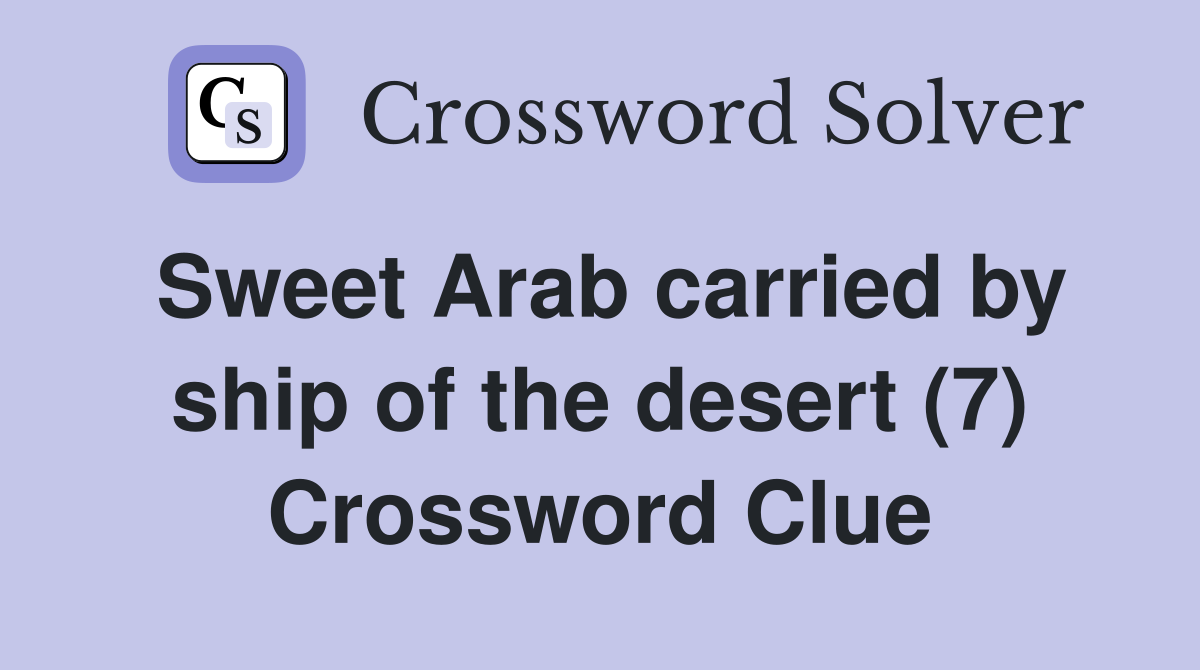 arabian sailboat crossword clue